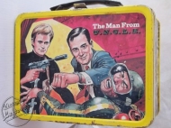 Vintage 1966 MAN FROM U.N.C.L.E. Metal Lunch Box NO Thermos