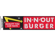 IN-N-OUT BURGER Bumper Sticker “Quality You Can Taste” Discontinued Vintage