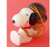 Peanuts “Snoopy” 1958, 1966 Japanese Christmas Ornament Fine Porcelain Vintage Rare