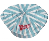 WENDY’S Hat Blue Striped Crew Vintage Uniform