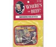 Wendy’s 1984 Patch “Where’s the Beef?” Embroidered Iron-on Near Mint in Package