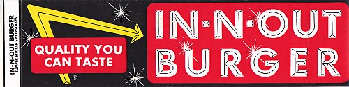 Vintage Leftoversin N Out Burger Bumper Sticker Quality You Can Taste Discontinued Vintage Vintage Leftovers
