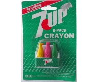 7-UP Crayons Advertising Collectible Miniature 6-Pack