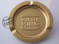 BURGER KING CORP ASHTRAY Metal Gold tone Textured Round, Unused, Mint Vintage