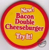 1982 BURGER KING New Bacon Double Cheeseburger “Try It” Pin-back