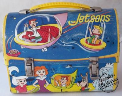 Rare 1963 JETSONS Domed ALADDIN LUNCHBOX Metal, NO Thermos