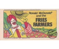 MCDONALD’S 1978 RONALD MCDONALD and the Fries Farmer Vintage Comic