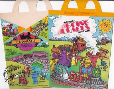 1980’s MCDONALD’S Happy Meal Box “Going Places” Unused