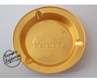 1970s Church’s Fried Chicken Restaurant 2 ASHTRAYS Foil Gold tone Round, Unused, very good Vintage