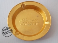 1970s Church’s Fried Chicken Restaurant 2 ASHTRAYS Foil Gold tone Round, Unused, very good Vintage
