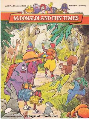 McDonaldland Fun Times Vol 2 No 4 Summer 1981 Magazine for Children Vintage
