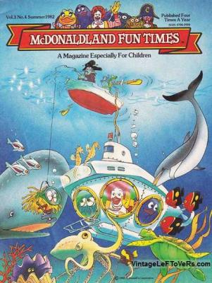 McDonaldland Fun Times Vol 3 No 4 Summer 1982 Magazine for Children Vintage