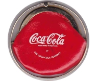 Vintage Coca Cola Purse in Goldtone & Red Soft Vinyl