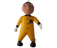 1940s FACIT MAN Large Yellow Advertising Character Doll, No Hat