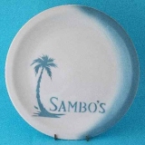 SAMBO’S RESTAURANT JACKSON CHINA DINNER PLATE