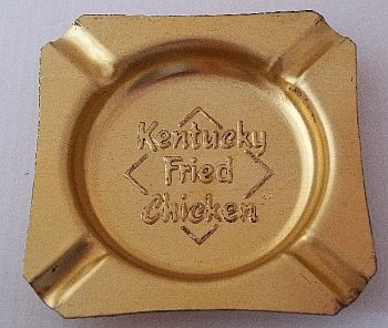 HEAVIER GAGE METAL Details about   VINTAGE UNUSED KENTUCKY FRIED CHICKEN METAL ASHTRAY